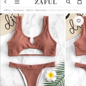 *NEW* Ribbed Cutout Bikini Set